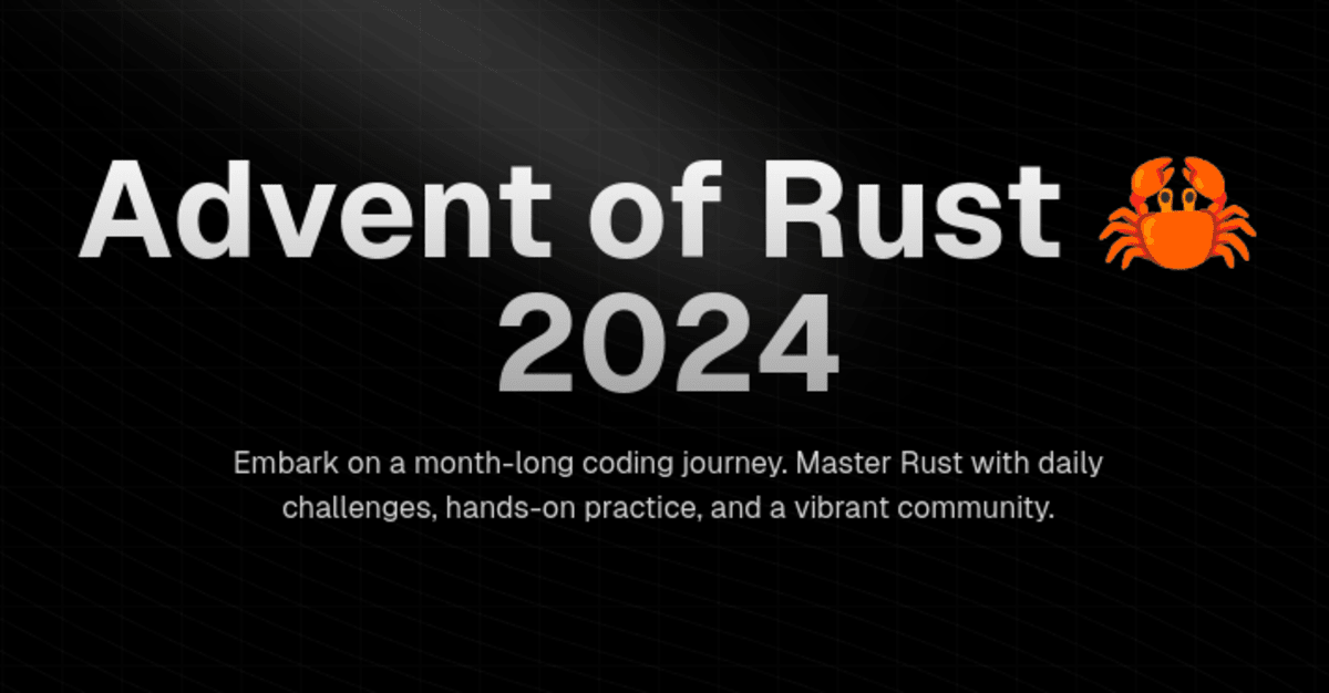 Advent of Rust preview