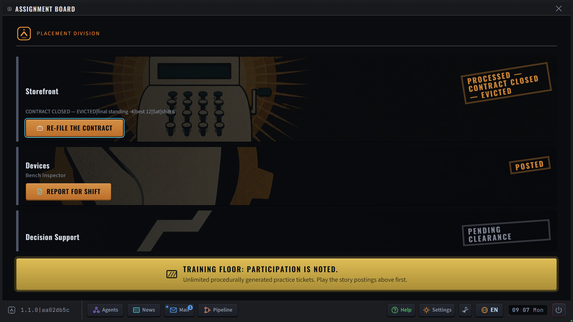 Screenshot of Agents! Please?