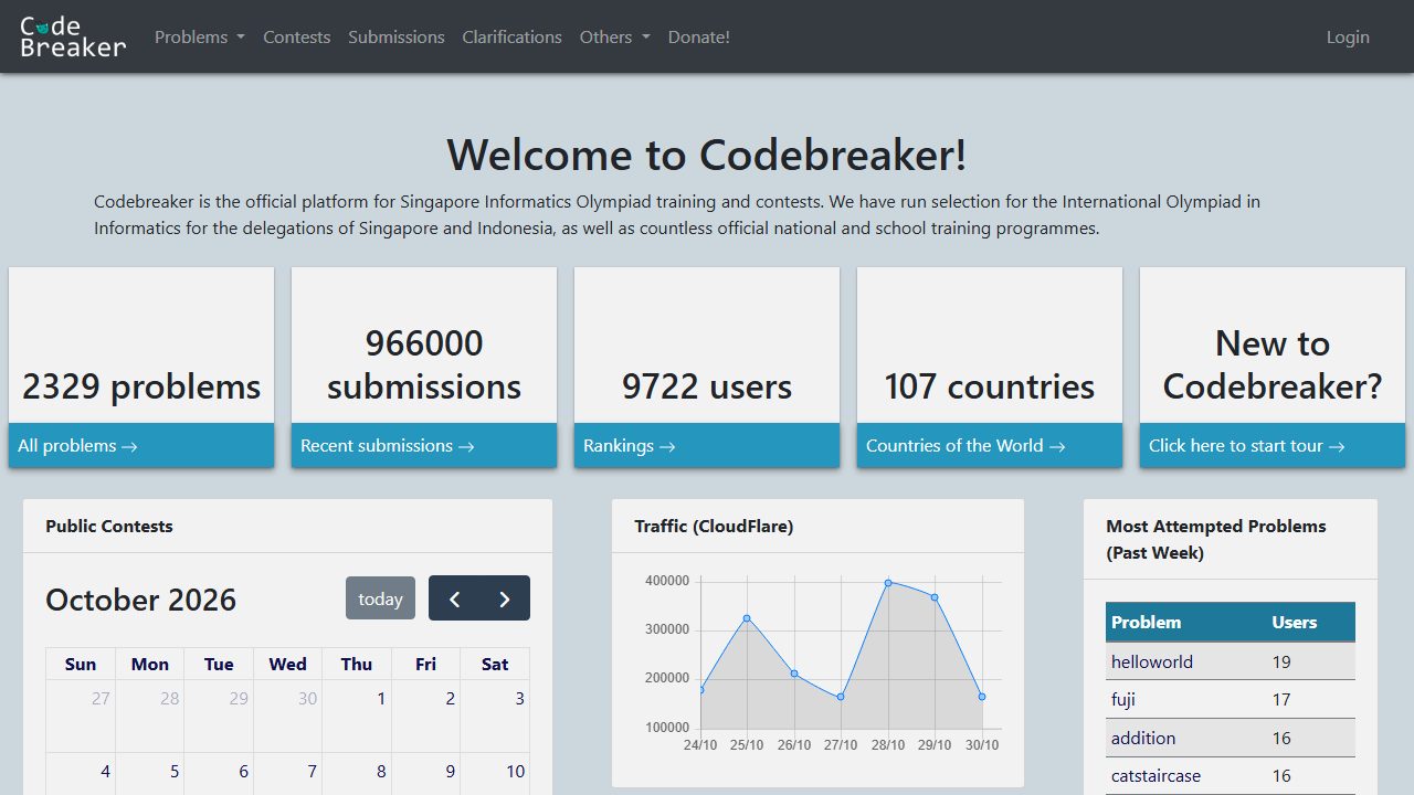 Screenshot of Codebreaker (Singapore)