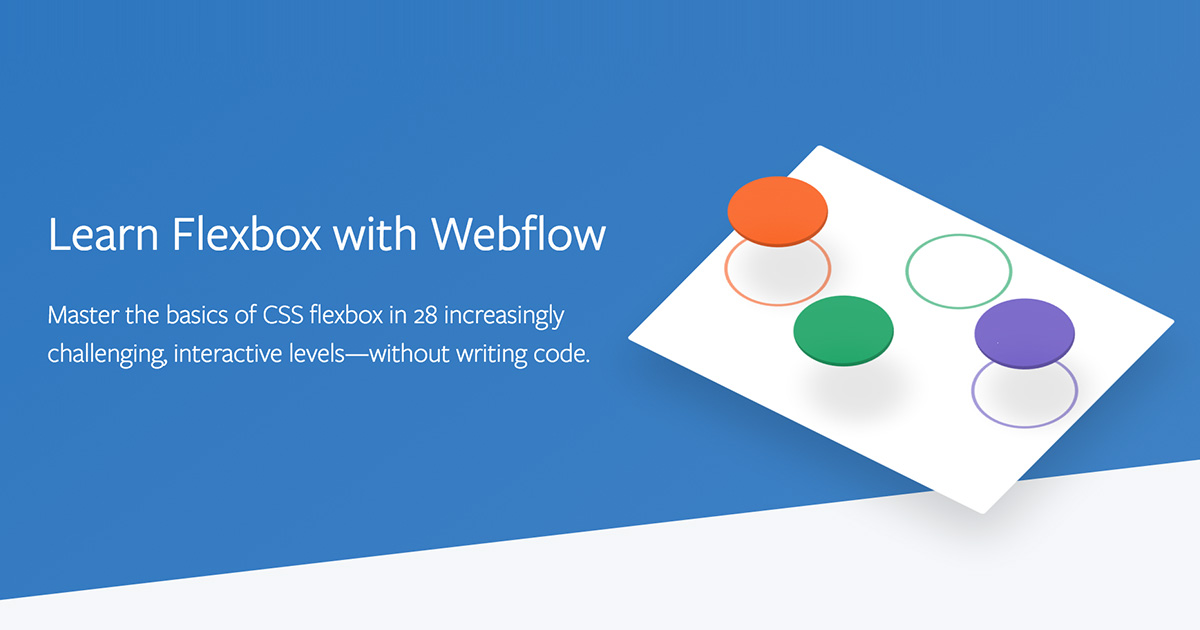 Learn Flexbox with Webflow preview