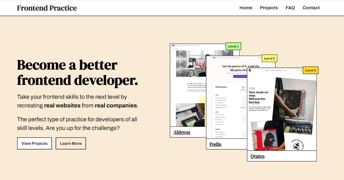 Frontend Practice preview