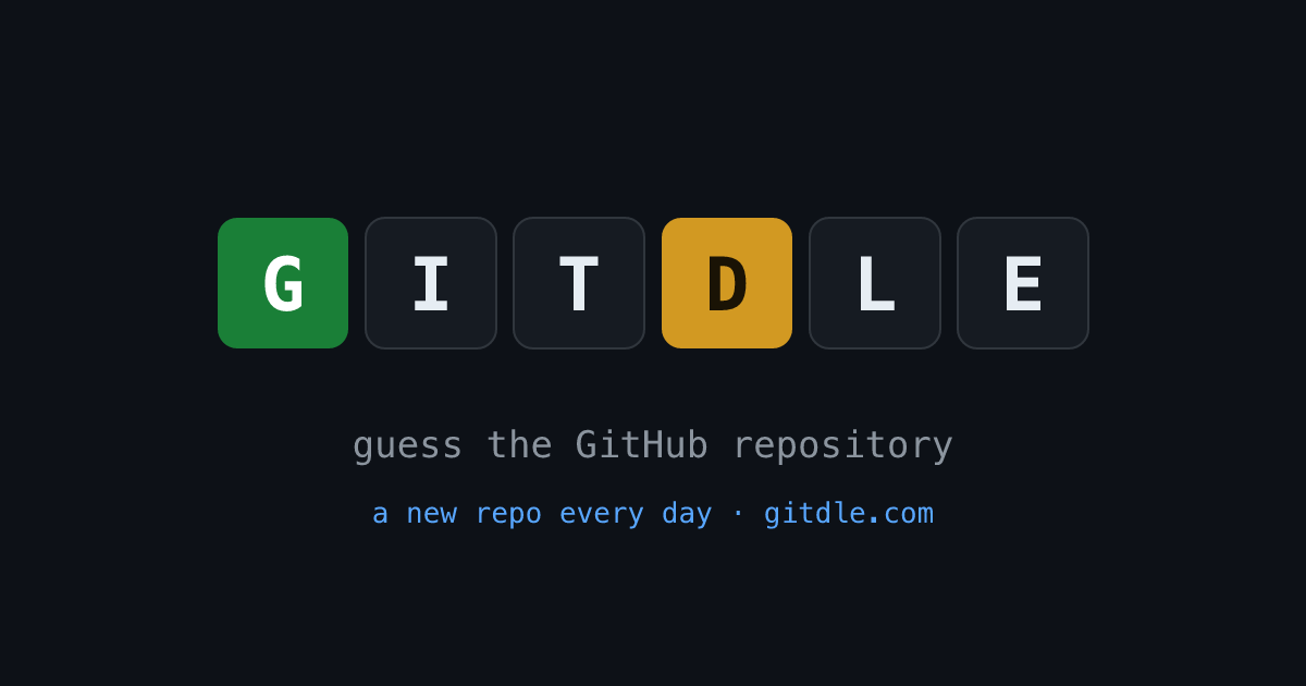 Gitdle preview