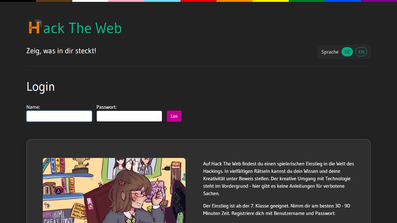Screenshot of Hack The Web