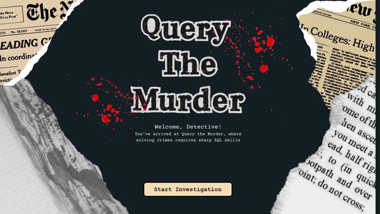 Screenshot of Query the Murder