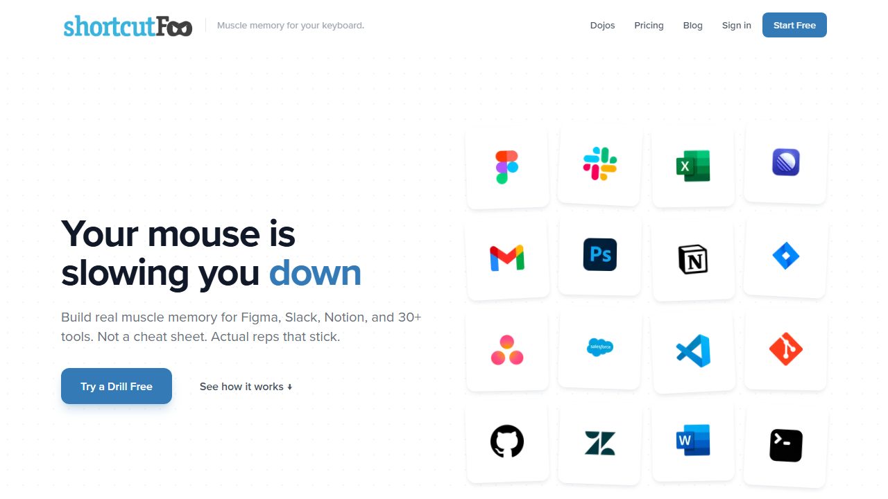 Screenshot of ShortcutFoo