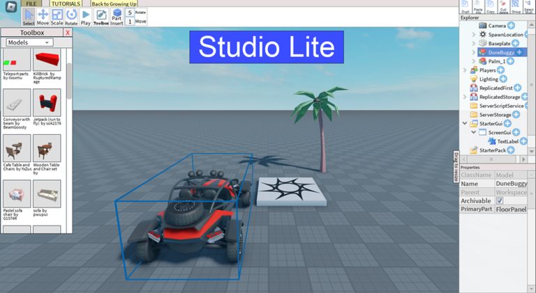 Screenshot of Studio Lite