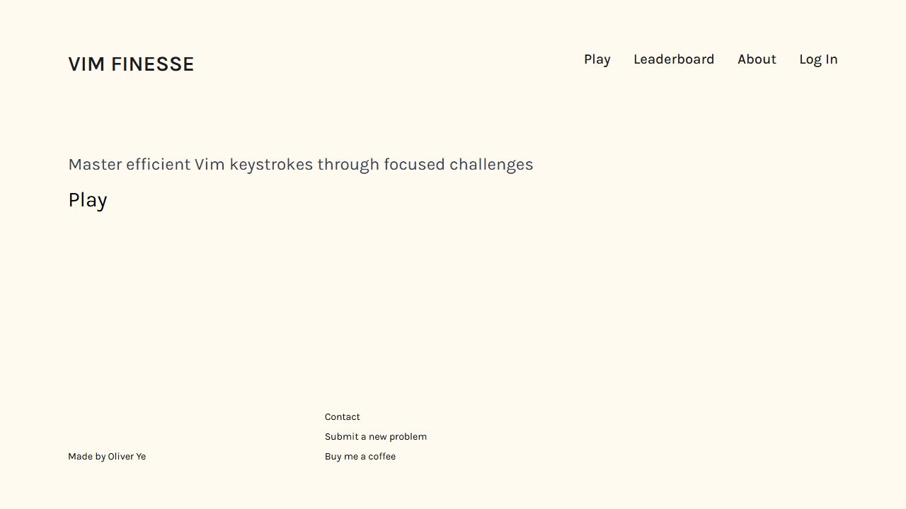 Screenshot of Vim Finesse
