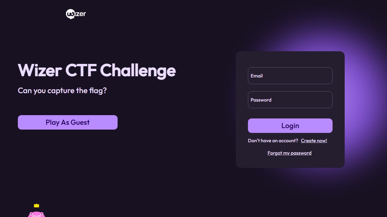 Screenshot of Wizer CTF
